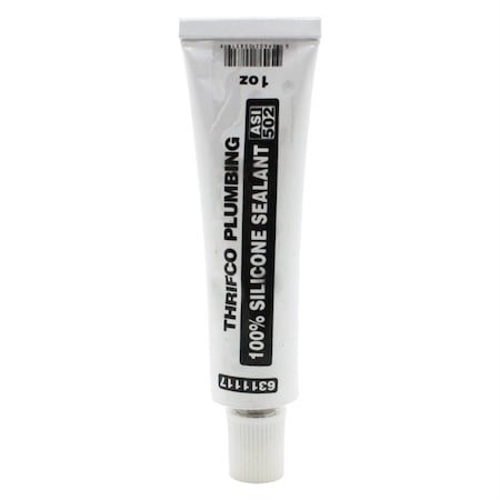Thrifco Plumbing ASI 502 High Performance Silicone Sealant, 1 oz. Tube 6311117
